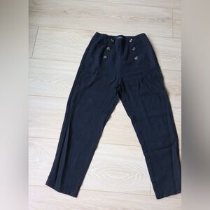 Who What Wear Black Buttoned Pants